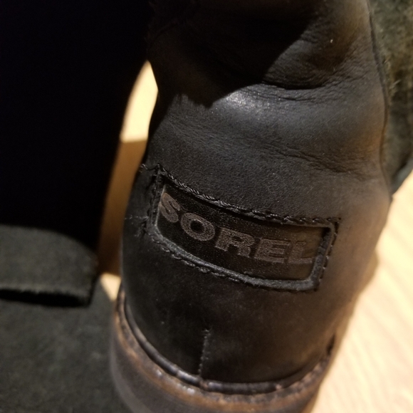 Wmns SOREL Leather & Suede Riding Moto Boot Size 6 - Picture 6 of 7